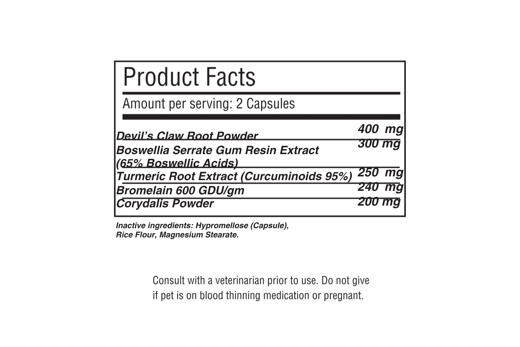 Maintenance and Recovery - Veterinary Formula