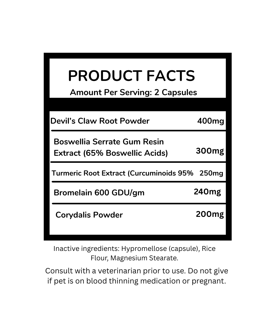 Maintenance and Recovery - Veterinary Formula